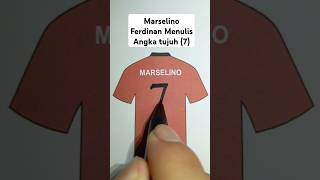 Marselino ferdinand timnas indonesia skill menulis angka tujuh marselinoferdinand marselino short [upl. by Ayalat]