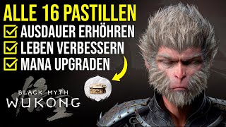 Black Myth Wukong  Alle Pastillen  Medizinisches Mahl Trophäen Guide deutsch [upl. by Neitsirhc]