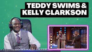 Vocal Coach Reacts to Teddy Swims and Kelly Clarkson Performing quotLose Controlquot [upl. by Fawnia]