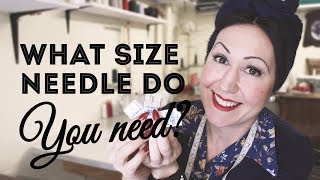 What size sewing machine needle do you use for what fabric Learn how to figure it out [upl. by Drahser706]