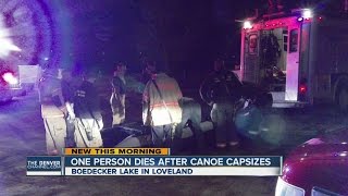 1 dead after canoe capsizes at Bodecker Lake in Loveland [upl. by Lian]