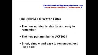 UKF8001AXX Water Filter [upl. by Ynatterb]