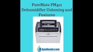 PureMate PM 412 Dehumidifier Unboxing and Features ByeMould [upl. by Eeluj]