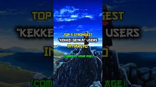 Top 5 Strongest quotKekkei Genkaiquot Users In Naruto shorts anime naruto top5 [upl. by Assisi]