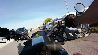 ZONTES 125 SCRAMBLER G1  ON BOARD CAMERA DRIVING  Seaside Ride [upl. by Ahmar820]