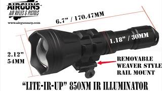 Airforce Airguns Night Hunting with the LiteIRUp 850nm Illuminator for the ATN XSight 4K Pro [upl. by Nine129]