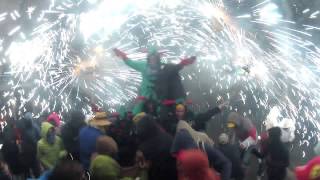 Diables de la Creu Alta  Correfoc Festa Major Sabadell 2013 [upl. by Emmott]