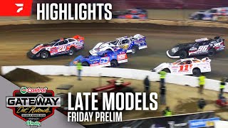 Friday Late Model Prelim  Castrol Gateway Dirt Nationals 12624  Highlights [upl. by Staw]