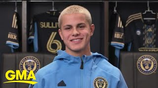 14yearold soccer player signs MLS deal [upl. by Aden]