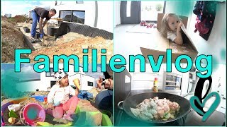 Familienvlog  mittwochs bei Lumelowu  Projekt quotMauerquot startet Unboxing HelloFresh P [upl. by O'Brien425]