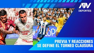 PREVIA Y REACCIONES SE DEFINE EL TORNEO CLAUSURA  ATV DEPORTES  EN VIVO [upl. by Niala]