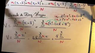 1ère  Statistiques à 1 variable  2  Formule de KönigHuygens fréquences [upl. by Ettelracs860]