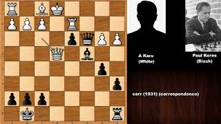 Albin Countergambit A Karu vs Paul Keres 1931 [upl. by Nileak]