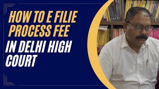 How to e file PROCESS FEE in Delhi High Court  EFILING GUIDANCE [upl. by Lada254]