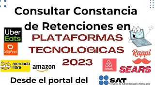 Consultar Constancia de Retenciones  SAT 2024 [upl. by Markman]