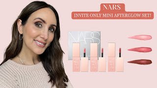 NARS AFTERGLOW BLUSH REVIEW3 SHADES Invite Only Mini Set [upl. by Kcirdef]