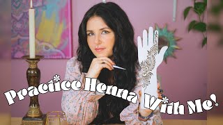 Simple Party Henna Design Tutorial for Beginner Henna Artists henna mehndi hennatutorial [upl. by Nylitak]