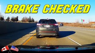 SUV BRAKE CHECKS AFTER DRIVER LETS HIM PASS [upl. by Adni293]