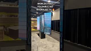 Worlds First Foldable 165” MicroLED TV 🔥 cseed cseedtv cseedm1 microled microledtv videowall [upl. by Nylirrej905]