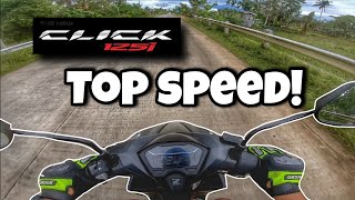 HONDA CLICK125i 2022 MODEL TOP SPEED  KAHIT 125CC KAYA MAG 100 [upl. by Amor]