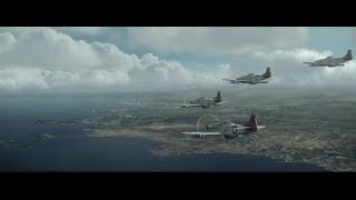 episode 8 Masters of the air Tuskegee Airman air battle footage operation Dragoon red tails  Italy [upl. by Jordana615]