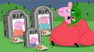 Peppa Pig Turns into a Giant Zombie 🧟‍♀️  What Happened   Peppa Pig Funny Animation [upl. by Draned976]