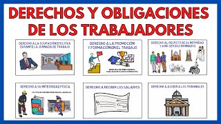 DERECHOS y OBLIGACIONES de los TRABAJADORES  Economía de la empresa 161 [upl. by Imoan]