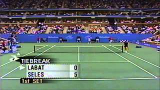 Monica Seles vs Florencia Labat 1998 US Open first round [upl. by Millar371]