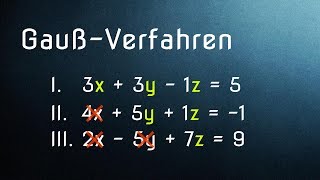 GaußVerfahren Grundlagen LGS und Additionsverfahren [upl. by Mullen160]