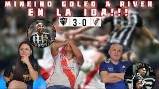 MINEIRO GOLEÓ A RIVER EN LA IDA REACCIONANDO A ATLMINEIRO 3 VS RIVER PLATE 0 [upl. by Lexerd552]