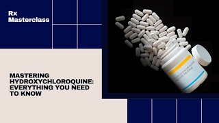 Hydroxychloroquine Pharmacology made easy [upl. by Nyrraf]