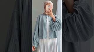 Cardigan crop wanita murah link dideskripsi fashion fashiontrends [upl. by Elleirad]