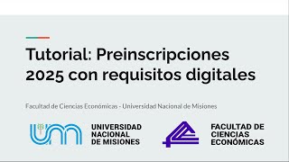 Ingreso 2025  Preinscripción con requisitos digitales [upl. by Erikson]