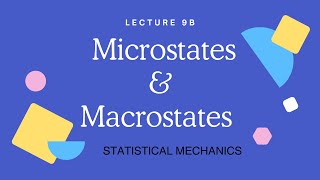 Lecture 9B  Microstates  Macrostates  Statistical Mechanics [upl. by Durman]