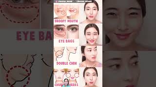 Cheek Lift Eye Bag Removal Double Chin Fix The Ultimate AntiAging Secrets faceyoga shorts [upl. by Akirdnas]