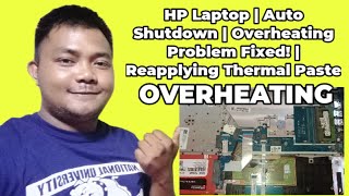 HP Laptop  Auto Shutdown  Overheating Problem Fixed  Reapplying Thermal Paste [upl. by Cranston924]