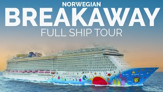 NORWEGIAN BREAKAWAY FULL SHIP TOUR 2023  ULTIMATE CRUISE SHIP TOUR OF PUBLIC AREAS  NCL CRUISE [upl. by Aretahs]