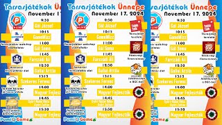 Társasjátékok Ünnepe Égésznapos közvetítés [upl. by Oiralih998]