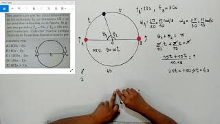 MOVIMIENTO CIRCUNFERENCIAL MCU Y MCUV  Problema 4 [upl. by Lesoj]