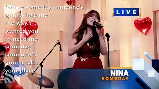 KARAOKE SOMEDAY Nina Momentum Live MNL [upl. by Drannek]