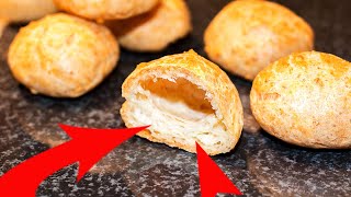 French Cheese Puffs Gougères Easy Recipe [upl. by Britt]