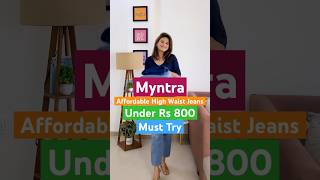 Myntra Jeans Haul l Affordable High Waist Jeans l Trendy Jeans myntra jeans haul shorts viral [upl. by Notrem70]