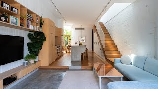 This Designers Own Melbourne Terrace Home Uses Every Square Millimetre [upl. by Petite941]