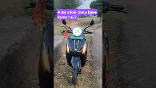 Bajaj Chetak ka Azhar light 4 indicator kaise chalu karna hai Bajaj Chetak techpack [upl. by Alejoa]