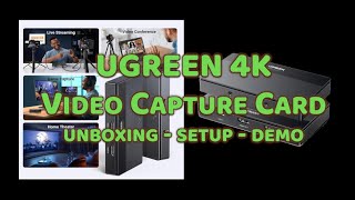 VIDEO CAPTURE CARD by UGreen unboxing  setup  demo [upl. by Zetes]