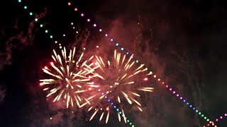 Awesome Fireworks Show In Rosemont Illinois 91221  4K [upl. by Ojahtnamas]