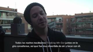 Simple Plan Spain entrevista a David Desrosiers [upl. by Eirrak851]