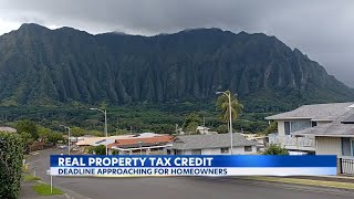 Oahu homeowners’ Real Property Tax Credit deadline is September 30 [upl. by Laynad]