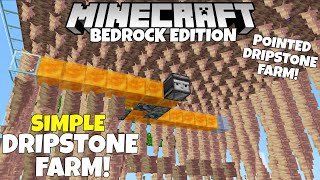 AUTOMATIC DRIPSTONE FARM  Minecraft Tutorial  Java amp Bedrock 121 [upl. by Tlevesor69]