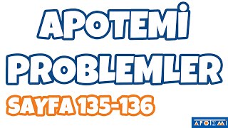 Apotemi Problemler Sayfa 135136 Çözümleri  APOTEMİ YAYINLARI [upl. by Bass]